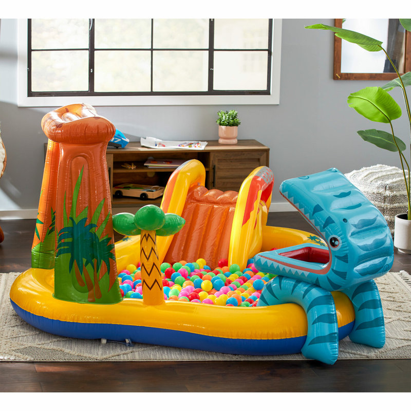 Intex Inflatable Kids Dinosaur Play Center Outdoor Water Park Pool with